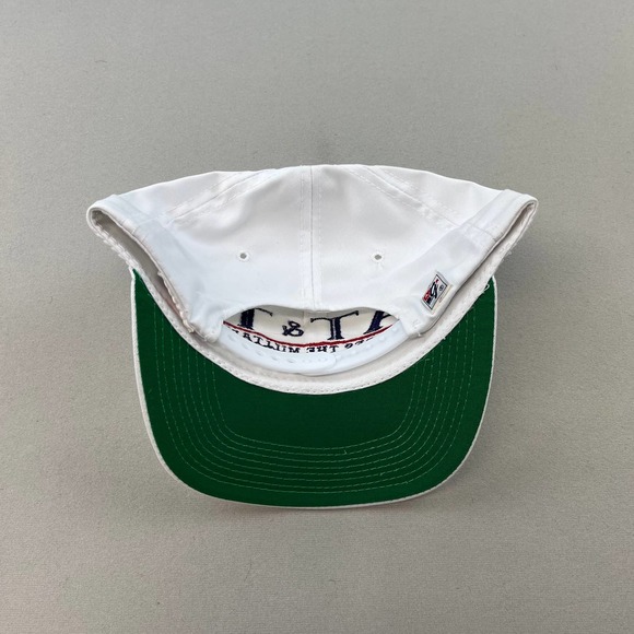 Vintage The Game AT&T Snapback Hat Adult White Split Bar Logo Glued Tag 90s - Picture 4 of 7